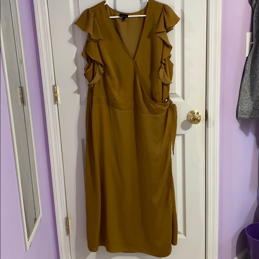 Who What Wear Tan Dress